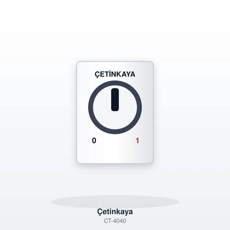 Çetinkaya 3x40A Emniyet Şalteri