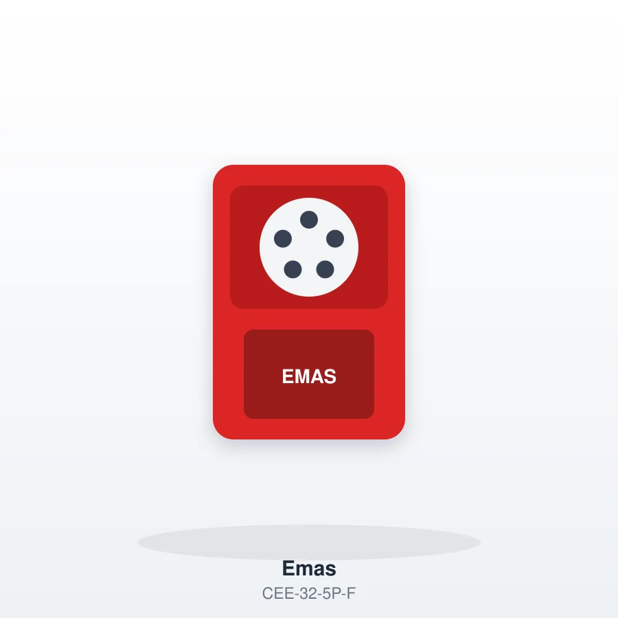 Emas CEE 3P+N+E 32A 400V Fiş
