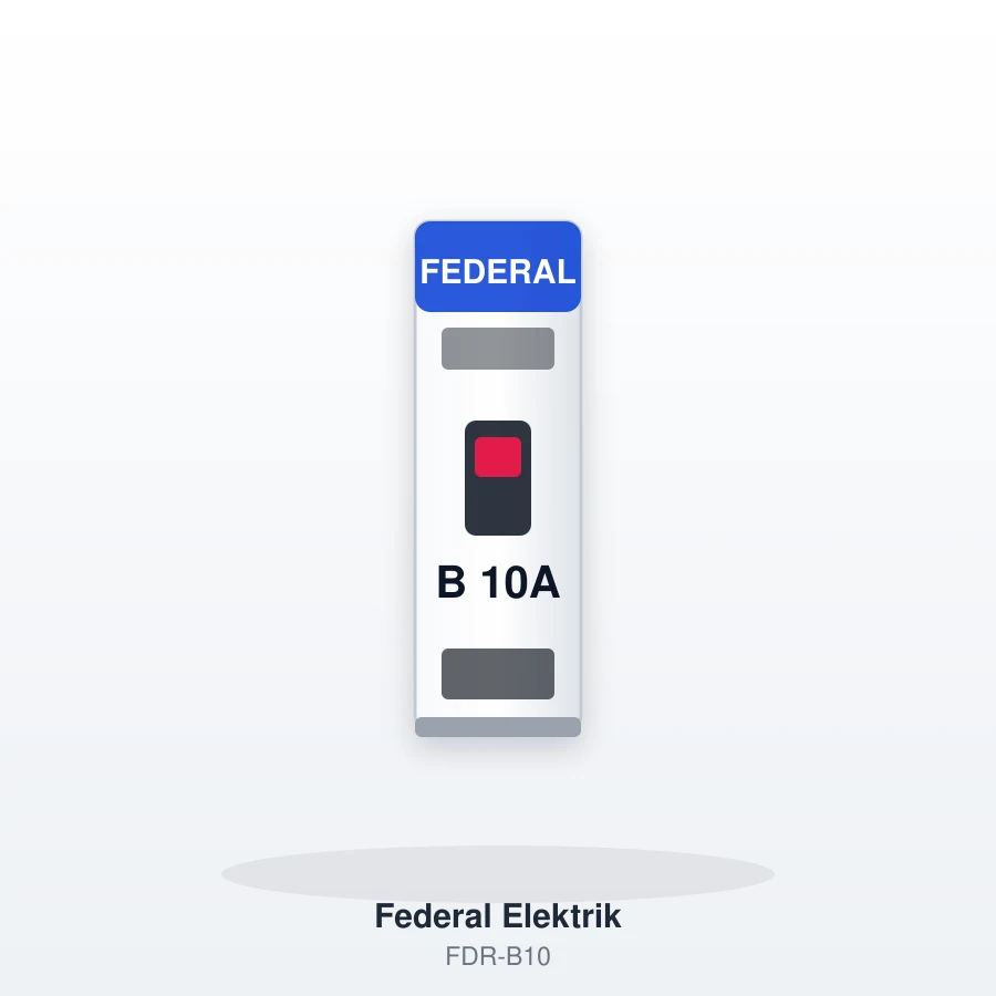 Federal 1x10A B Tipi Otomatik Sigorta