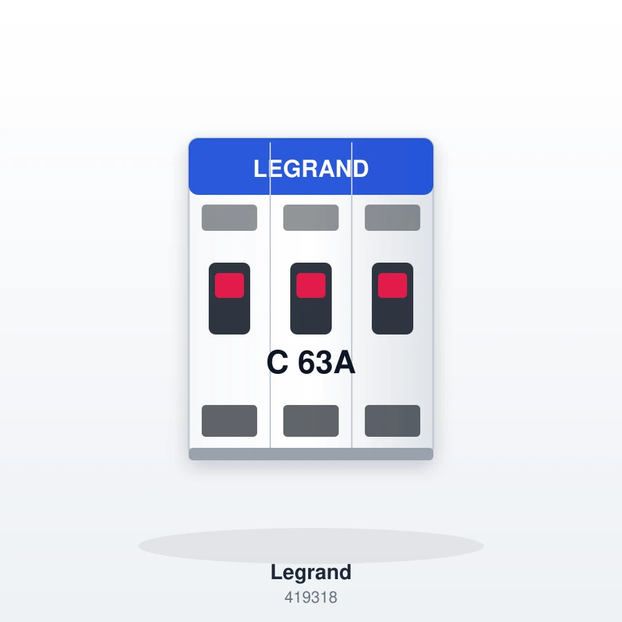 Legrand RX3 3x63A C Tipi Otomatik Sigorta
